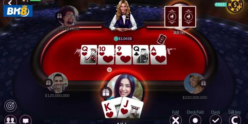 Chơi game bài Poker ăn tiền tại BK8 ngay hôm nay